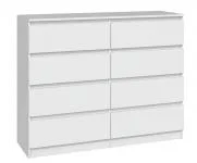 Komoda MALWA M8 120cm Bílá